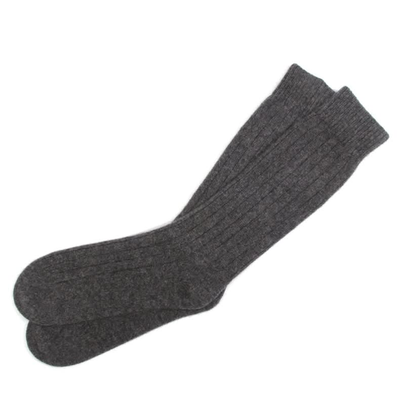 cashmere ribbed socks 