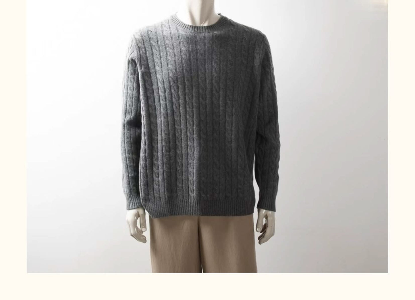 men's cashmere sweater cable knitting in dark grey, The quintessential cable knit turtleneck for the modern man who loves to feel soft