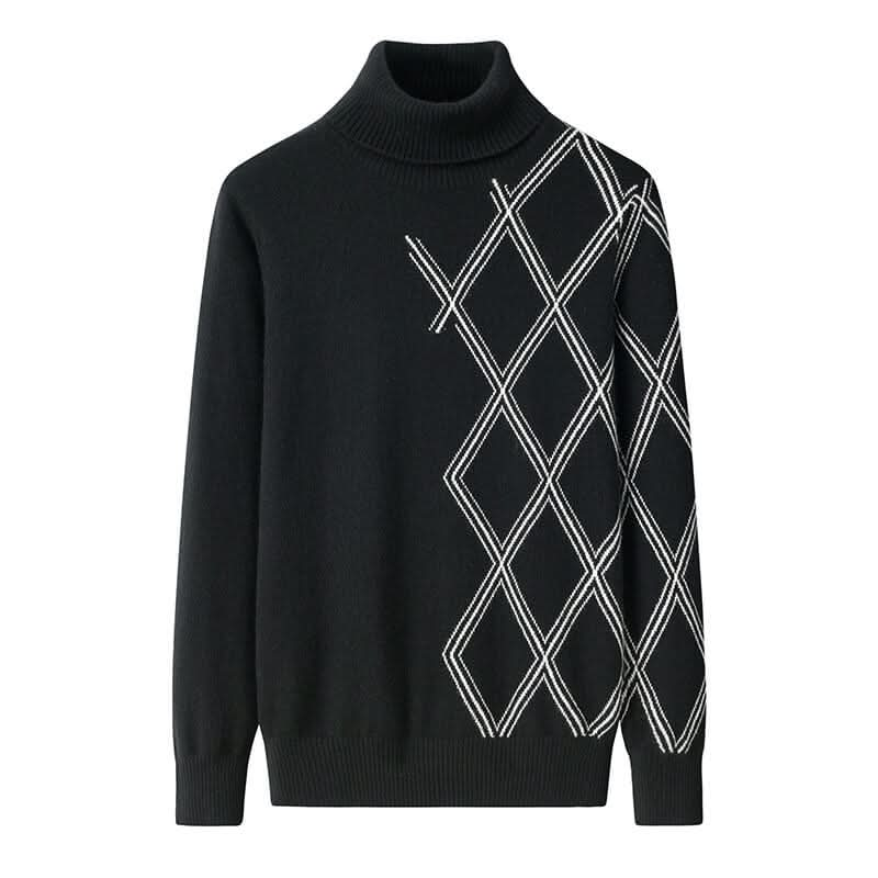 women's pure cashmere turtle neck sweater