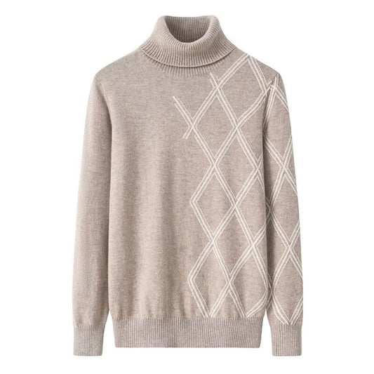 women's pure cashmere turtle neck sweater