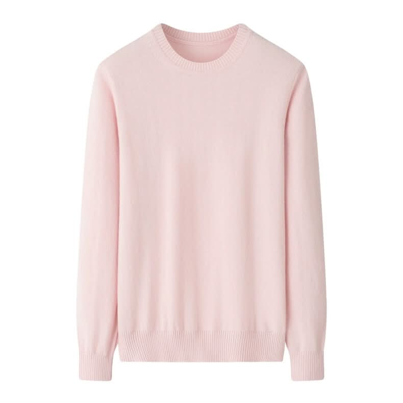 women cashmere crew neck sweaters