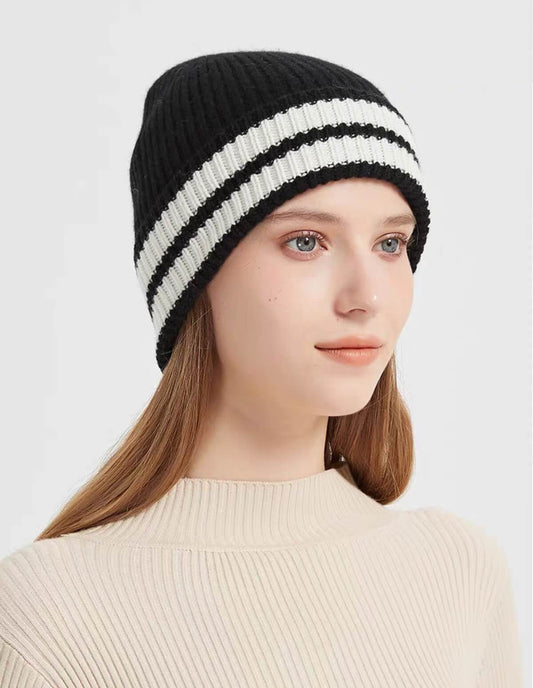 pure cashmere beanie hats for women