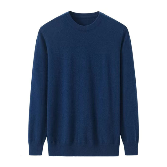 100% cashmere crew neck sweaters for men