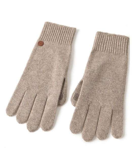 100% cashmere Touchscreen gloves for men