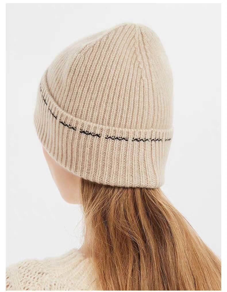 women's pure cashmere beanie hats