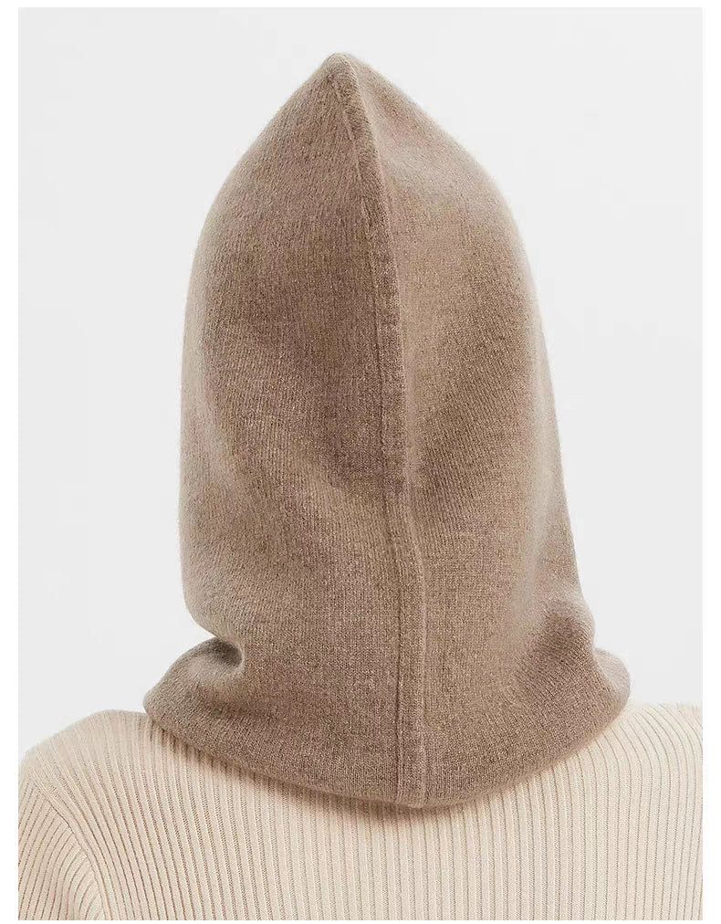 Women's Cashmere Hoodie Reversible Hat