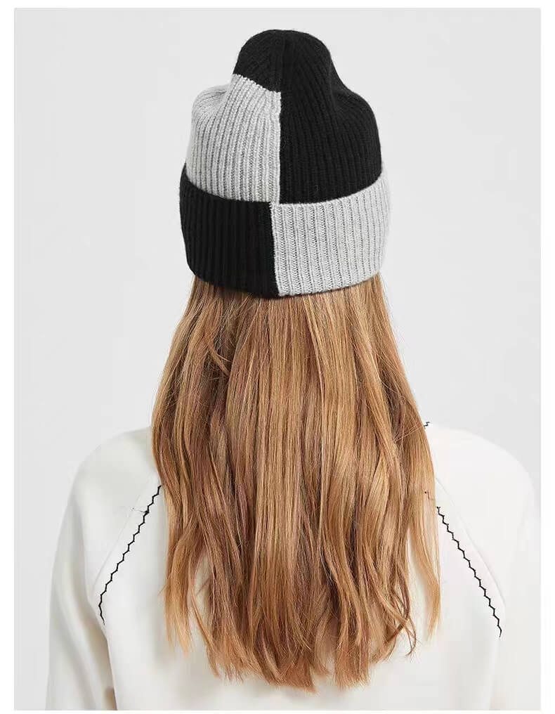 Women's cashmere beanie hats 2 colors