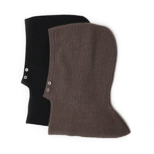 Warm 100% Cashmere Women’s Balaclava Beanie