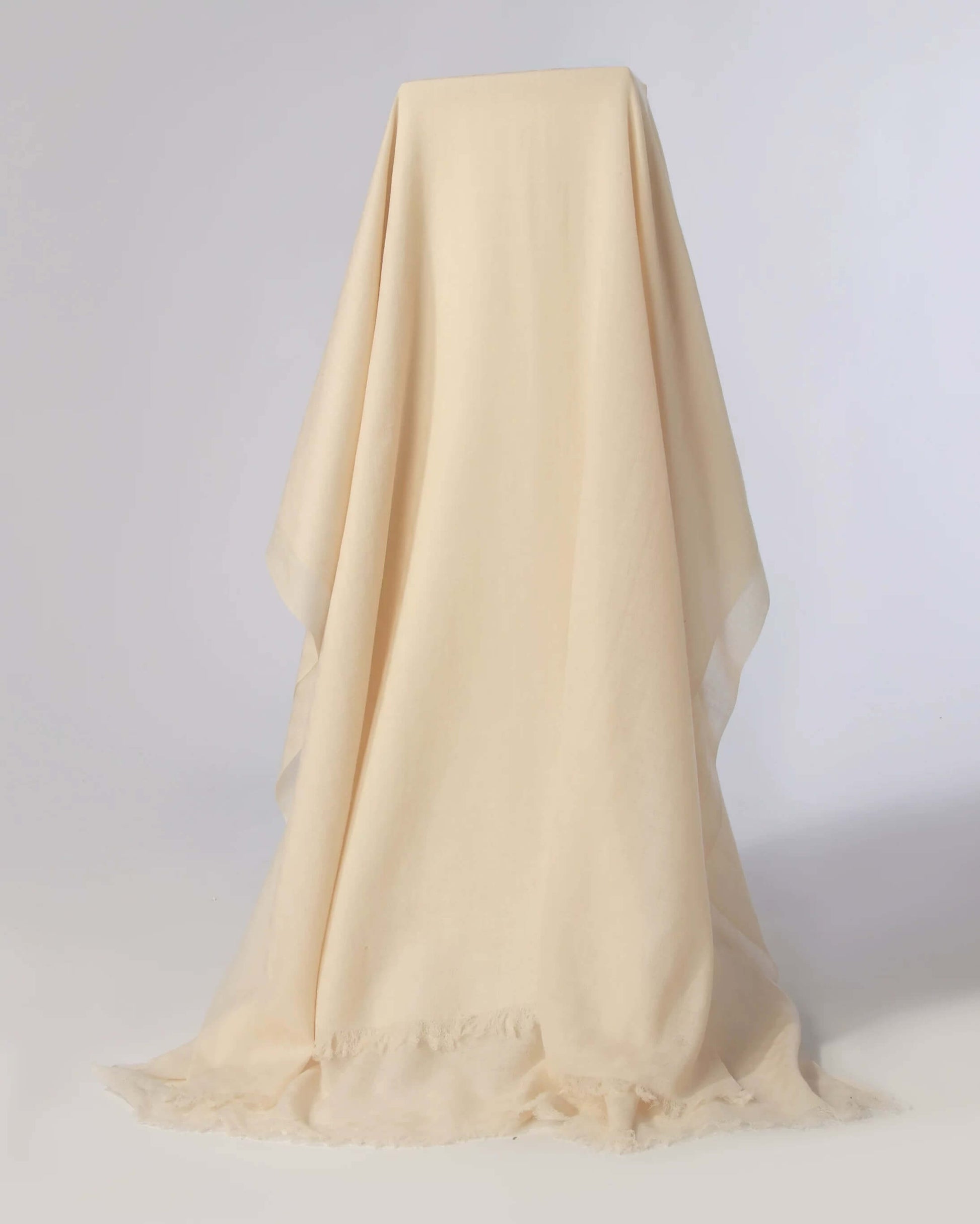 Ivory 100% pure cashmere shawl soft airy travel accessory for women