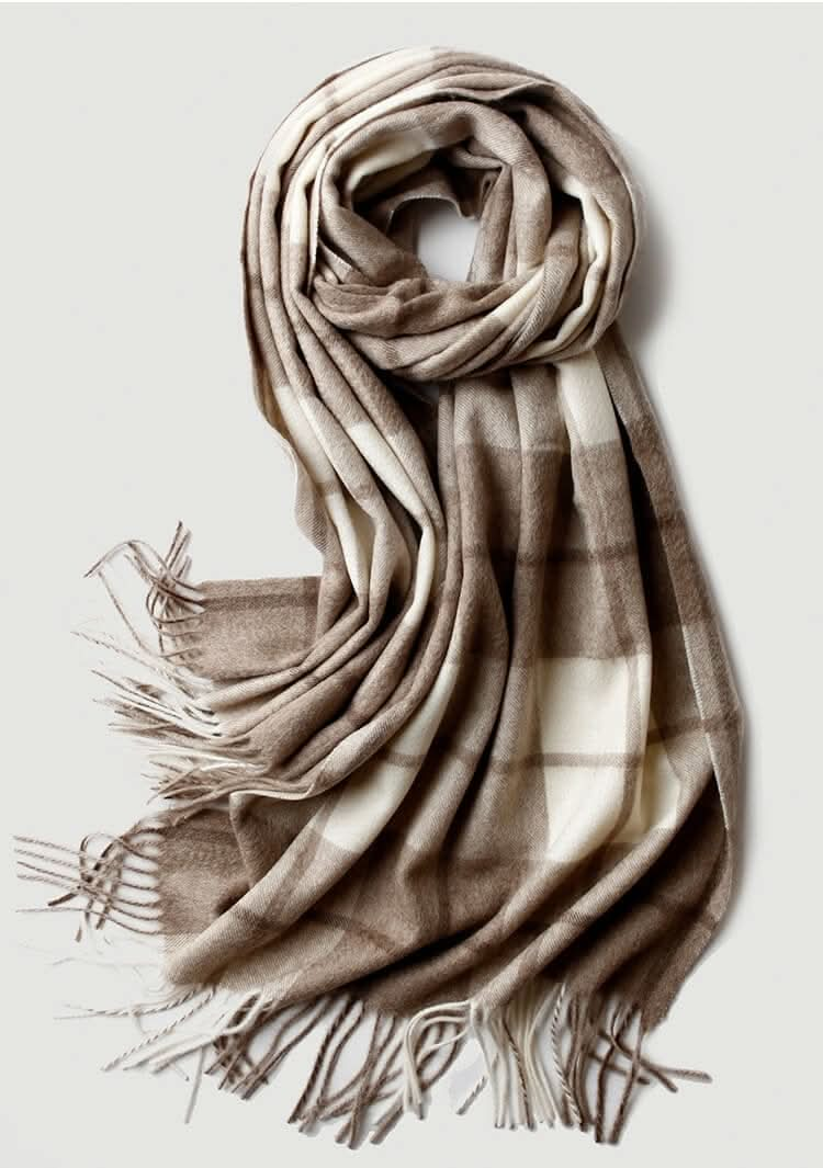 plaid cashmere scarf shawl wrap