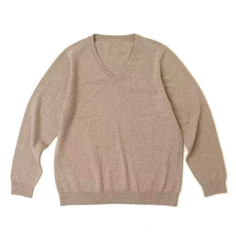 classic V neck cashmere sweater everyday wardrobe essential