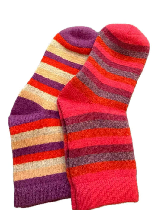 women luxury warm cashmere socks breathable knit