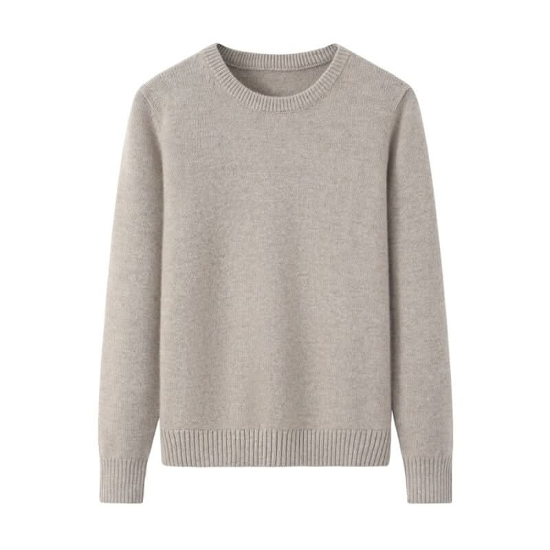 pure cashmere crew neck sweaters for winter 