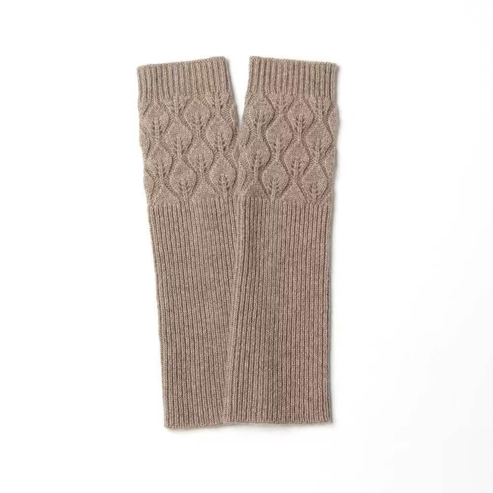 soft warm cashmere wrist and arm warmers