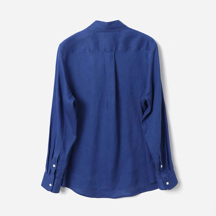 embroidered horse detail linen blouse relaxed silhouette women
