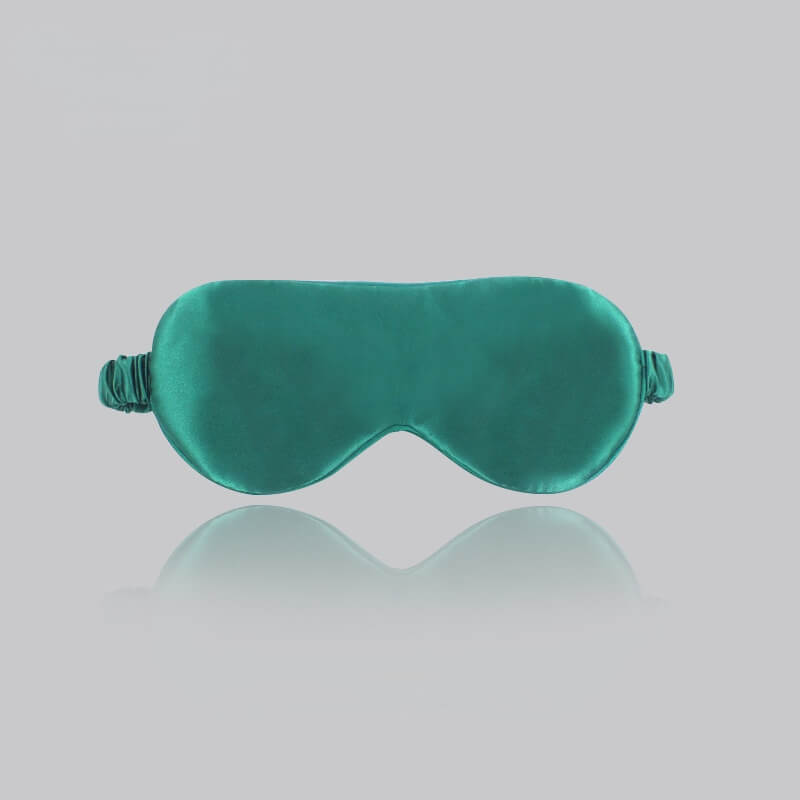 Vinci Cashmere 100% Mulberry Silk Sleep Mask in green