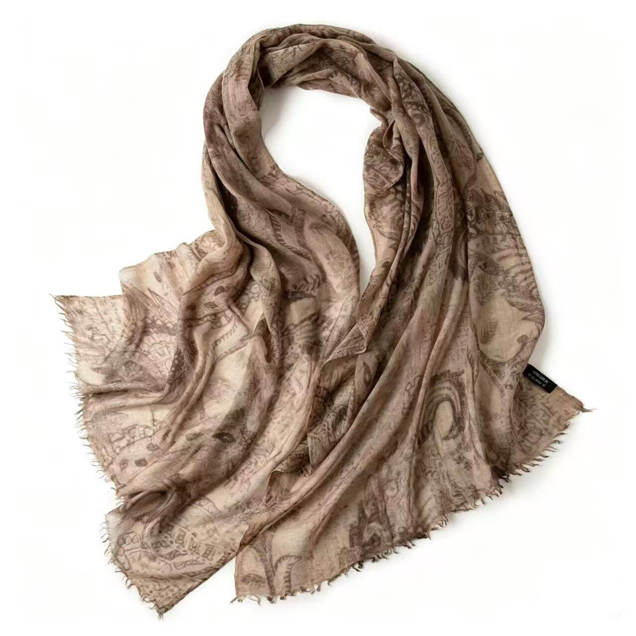 oversized paisley cashmere shawl women