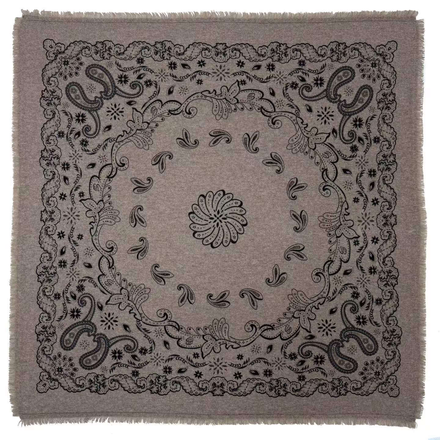 flocked polka dot cashmere scarf soft textured luxury accessory