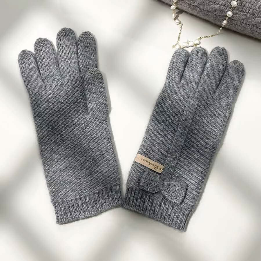 women pure cashmere gloves