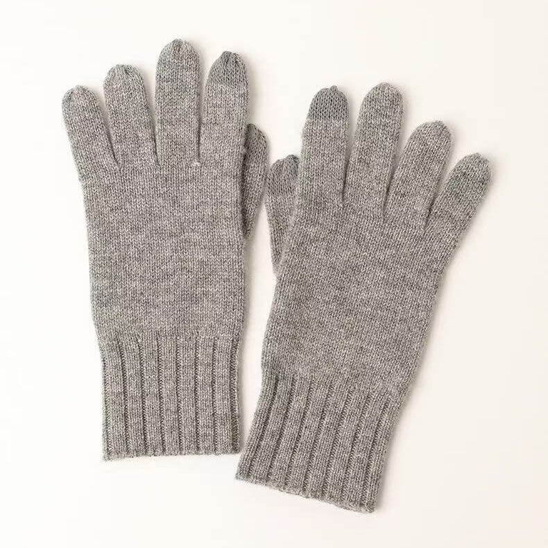grey cashmere gloves luxury winter accessory