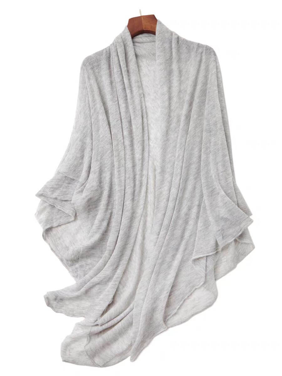 grey cashmere shawl light weight for women