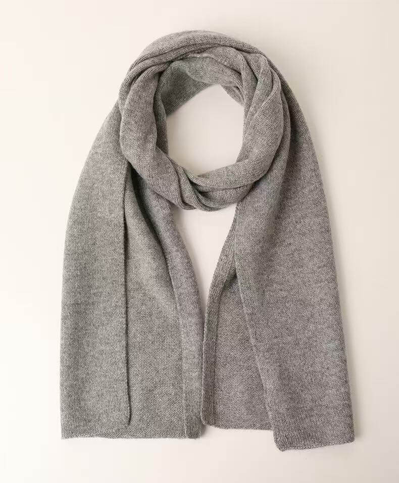 light grey cashmere small scarf soft lightweight everyday scarf