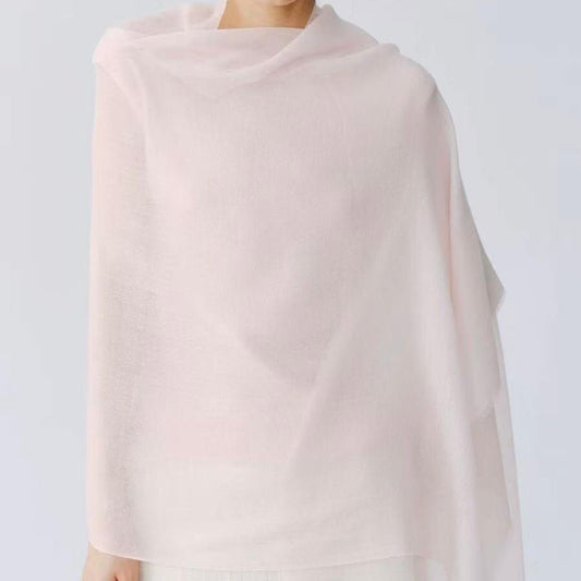 lightweight 100% cashmere shawl scarf with diamond texture