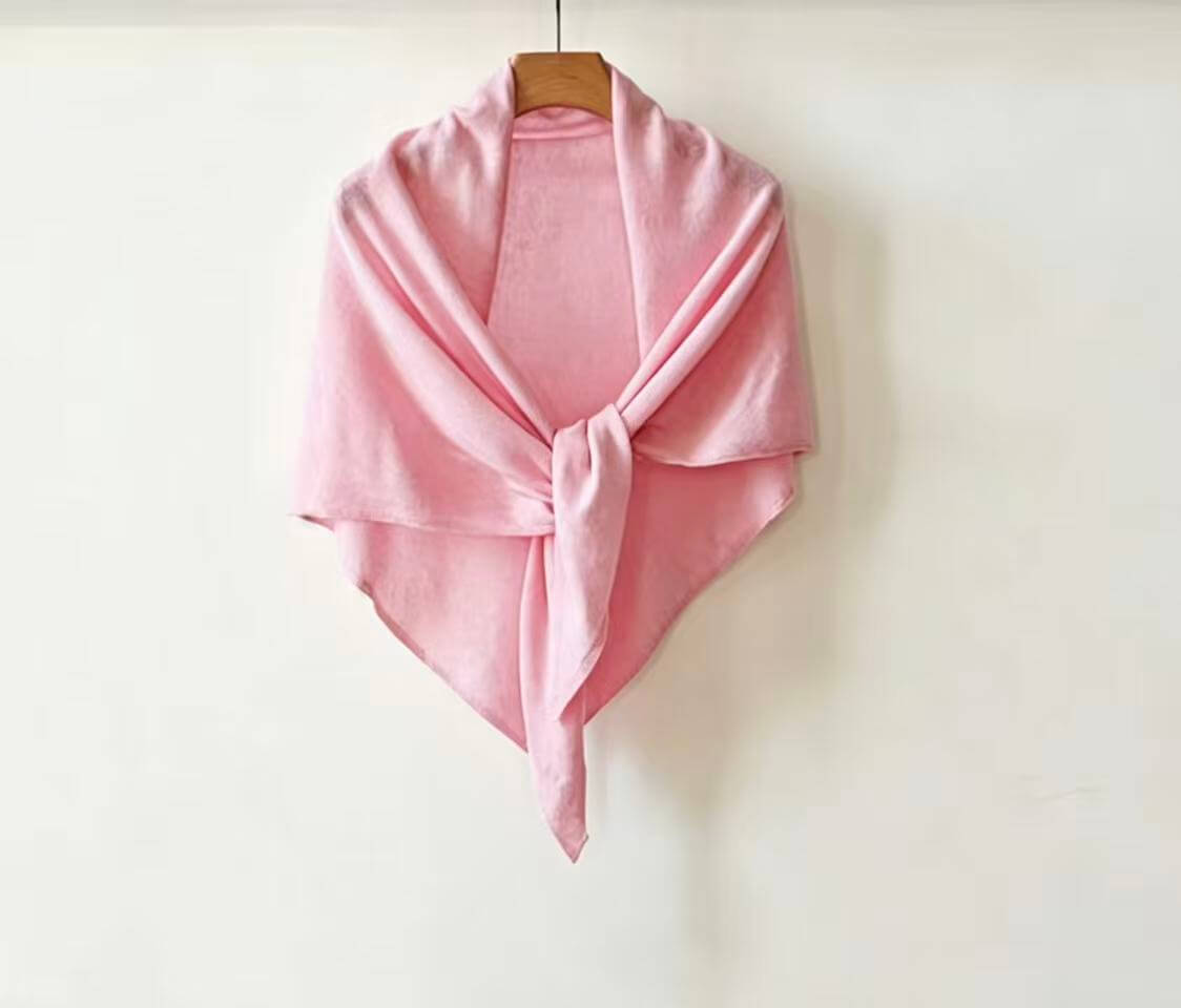 lightweight cashmere shawl for travel soft breathable triangle scarf for women
