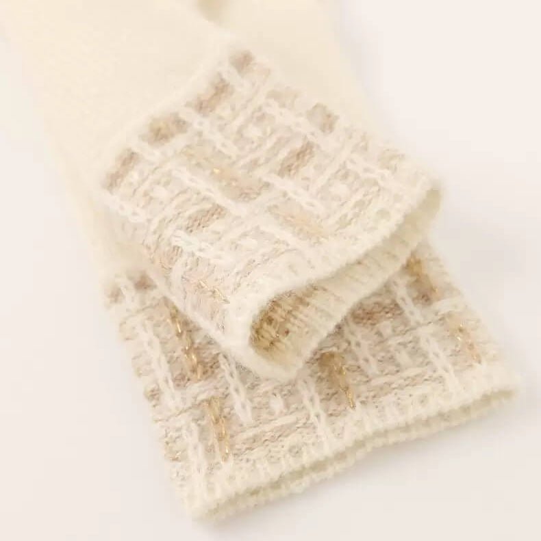 Women’s 100% cashmere touchscreen winter gloves elegant design