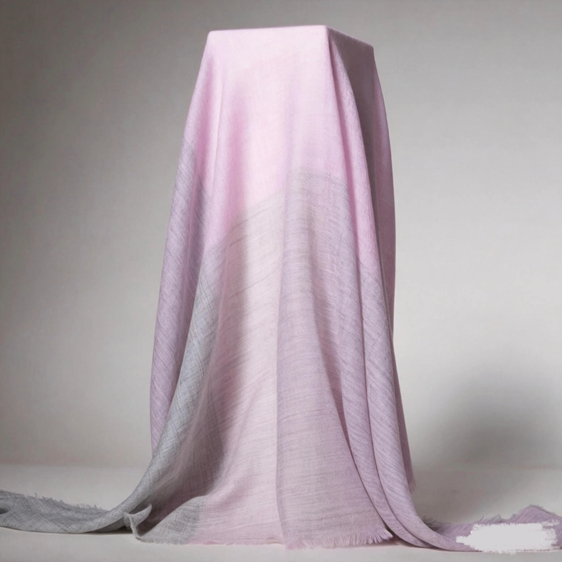 lightweight 100% cashmere square scarf twill weave pastel color