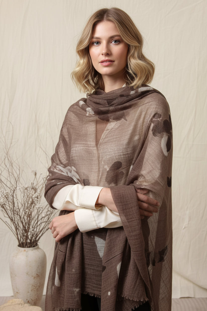 luxury lightweight cashmere scarf for sun protection summer