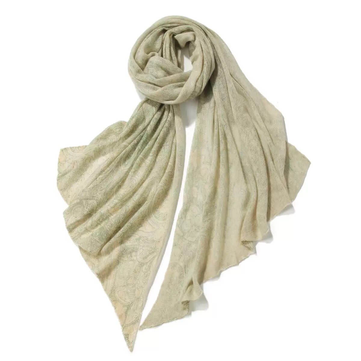 luxury paisley cashmere wrap for women