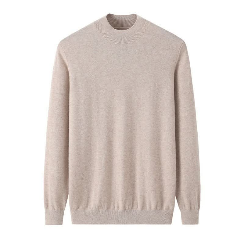 cashmere mock neck sweater for men