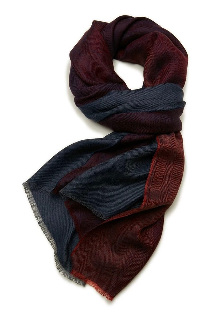 Men’s cashmere plaid scarf holiday gift