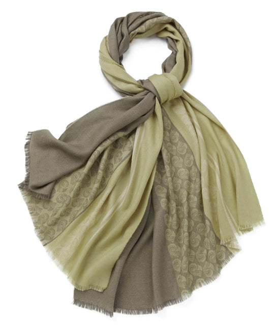 Luxurious 100% Cashmere Scarf Shawl in green