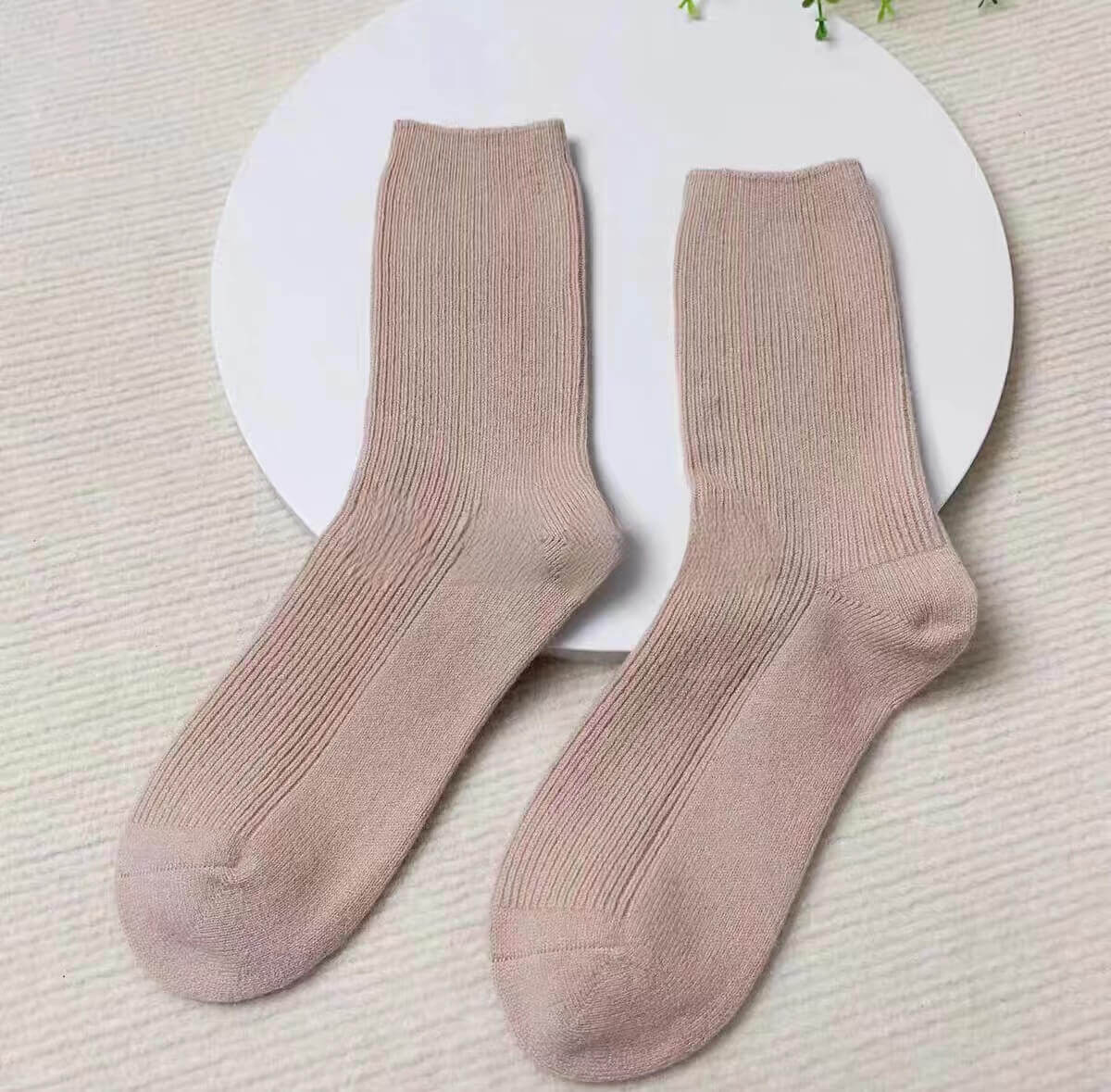 The Ribbed Cashmere Socks 