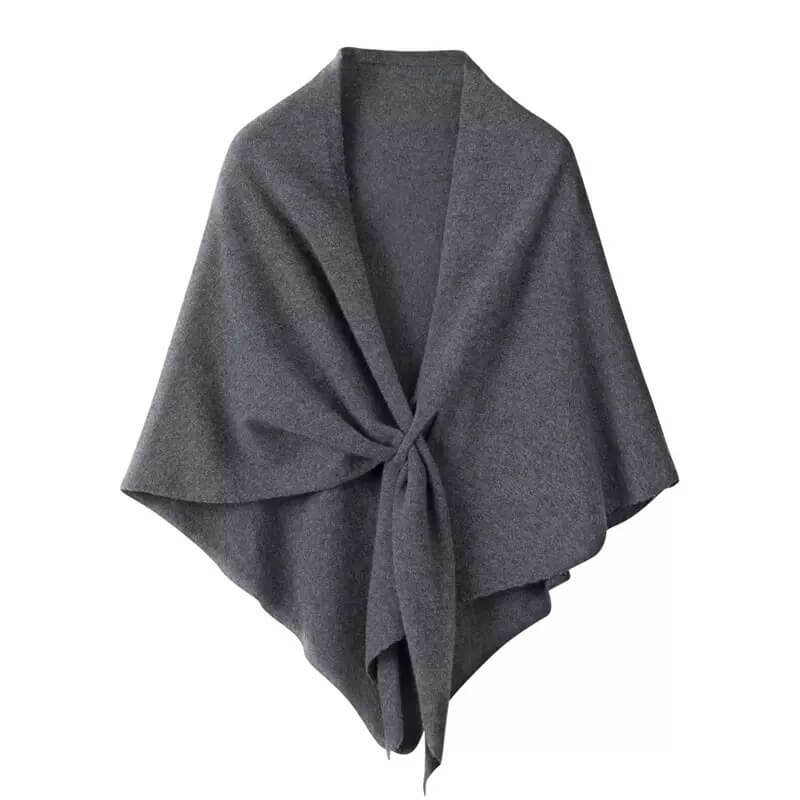 Women’s luxury cashmere knitted scarf triangular shape