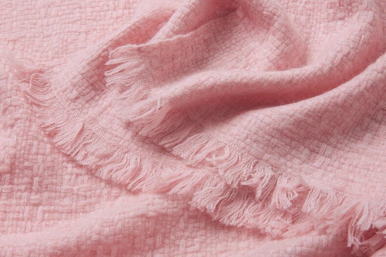 Ultra-soft pink cashmere scarf ideal for Christmas gifts for her”