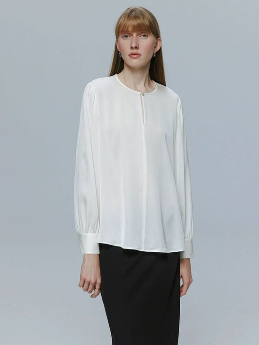  Silk Shirt Silk Blouse for women long sleeve