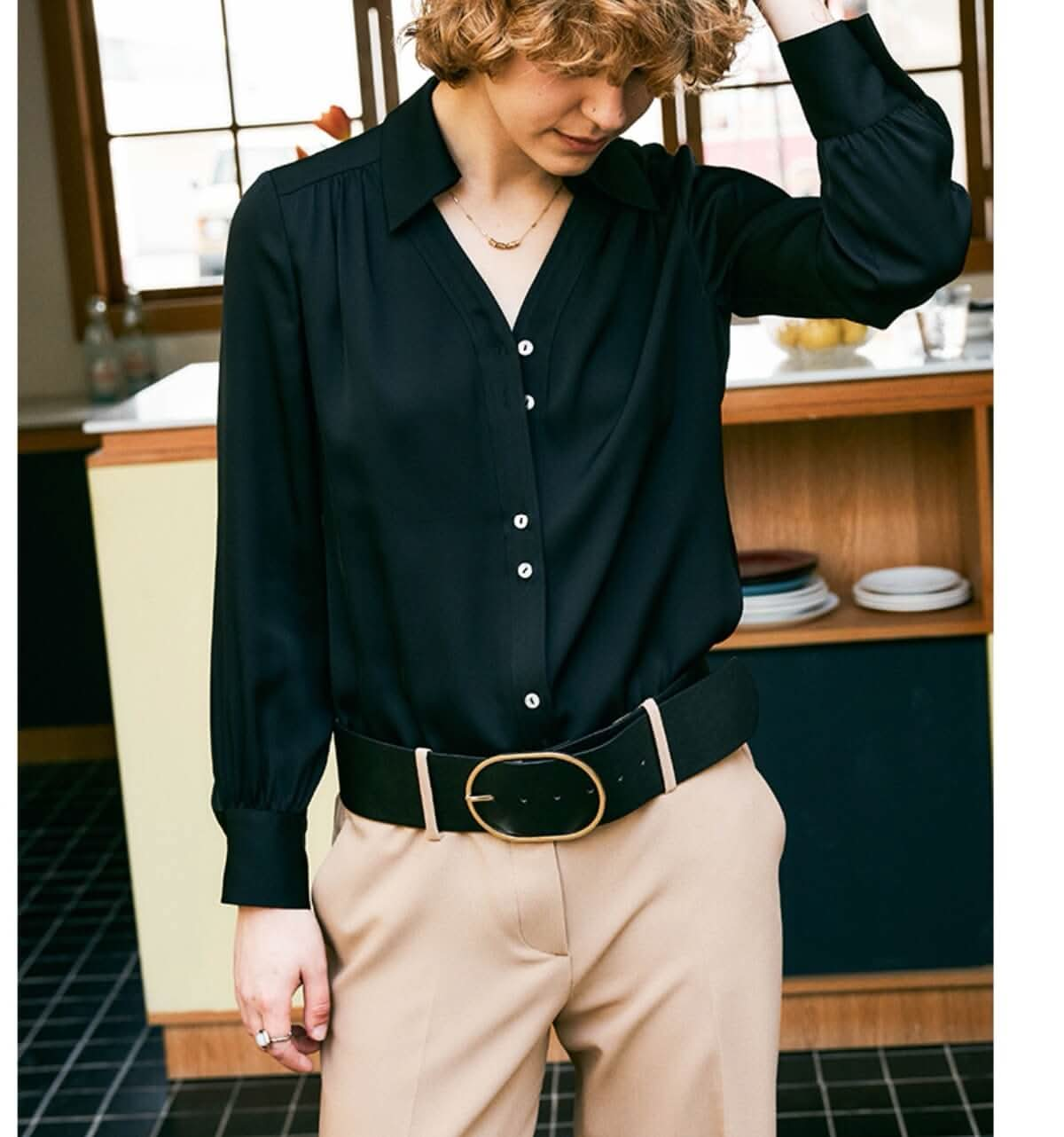 black silk blouse silk shirts