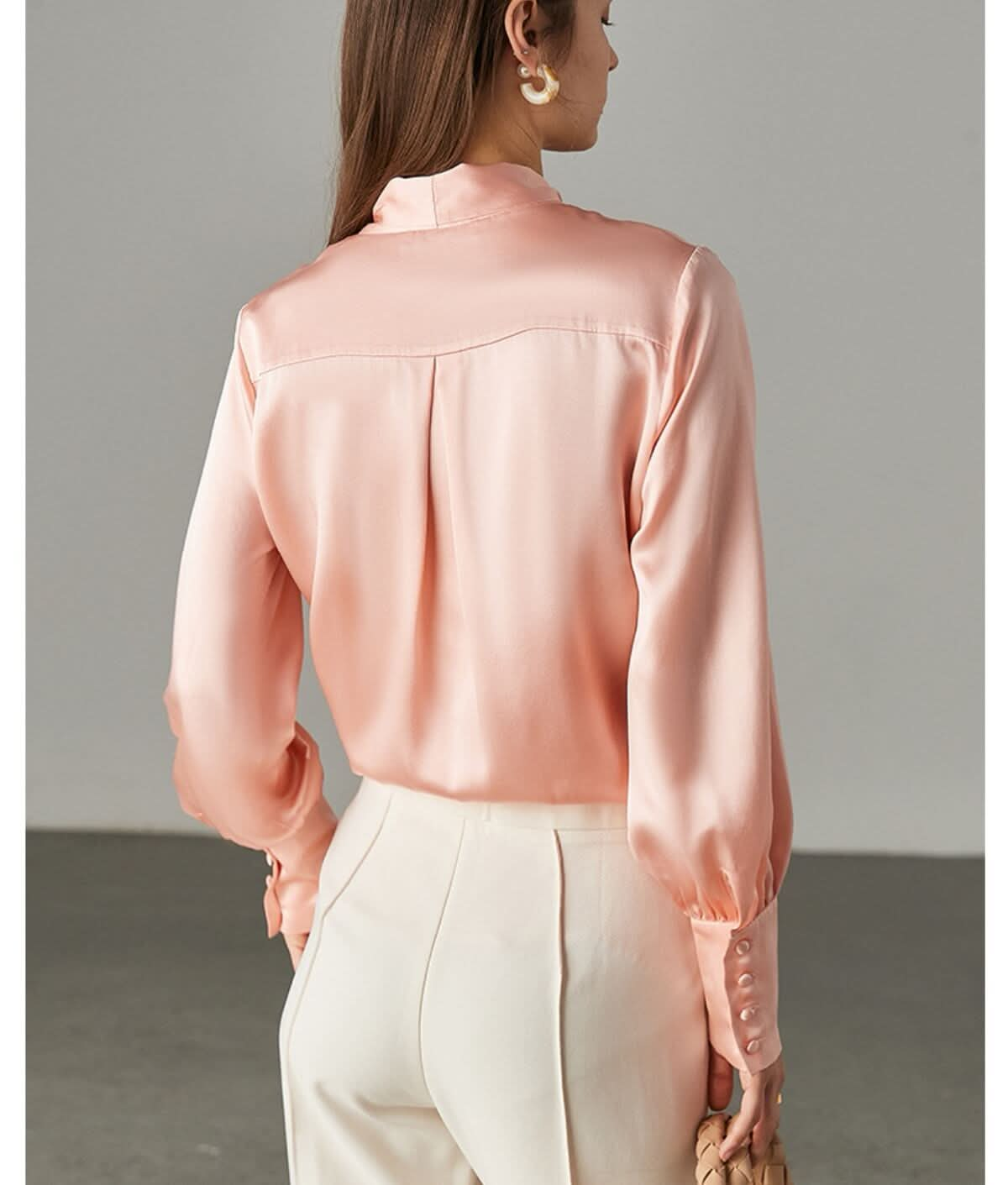 pink silk blouse silk shirts