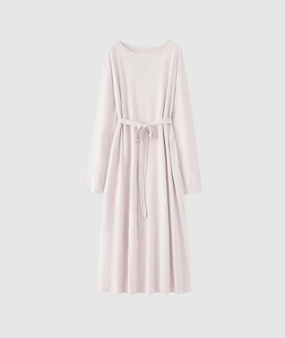 women's pink silk blend cashmere dress