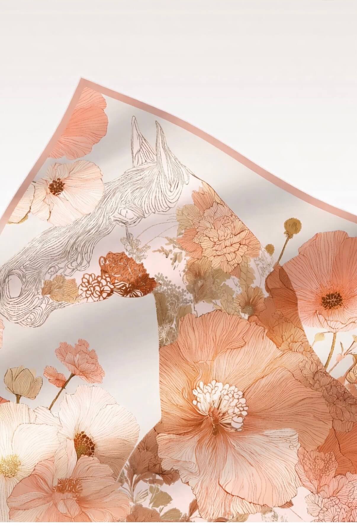 soft sheen double sided silk scarf fashion detail
