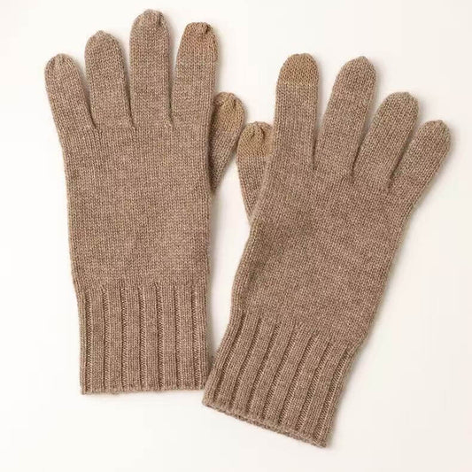 	soft cashmere gloves for women ribbed cuff