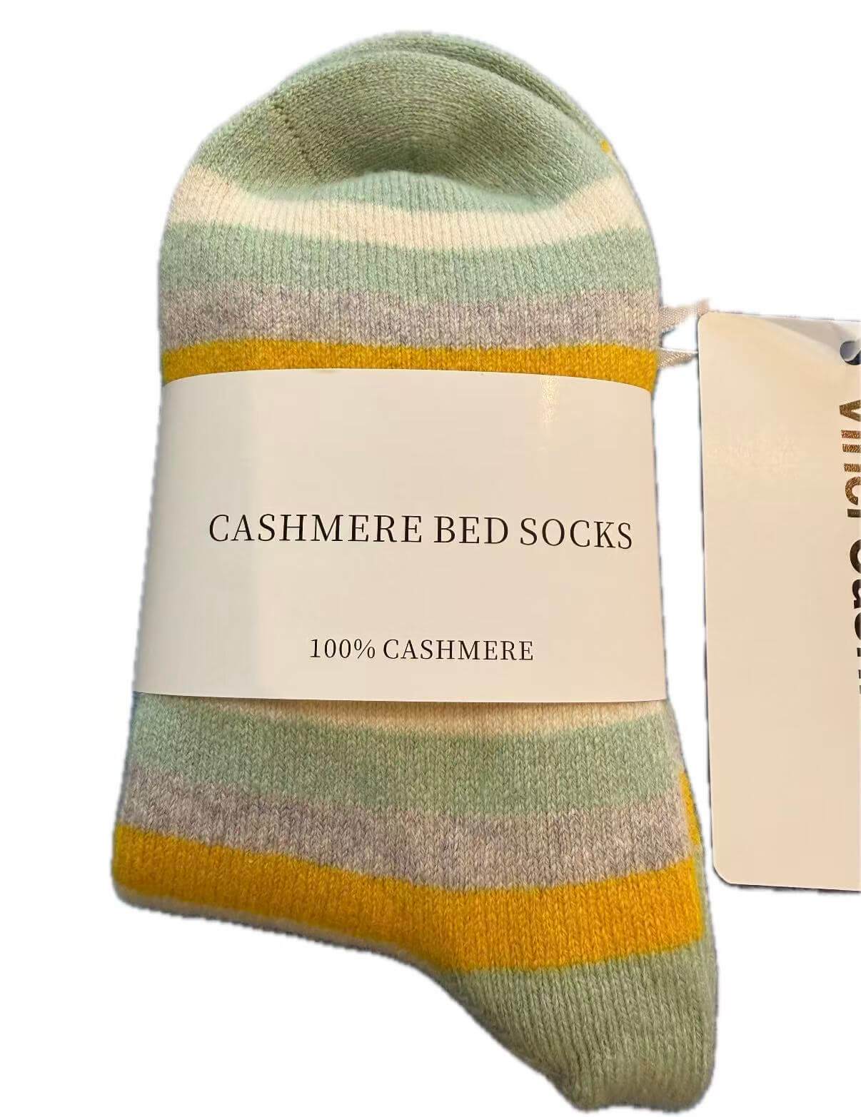 soft breathable women cashmere striped house socks
