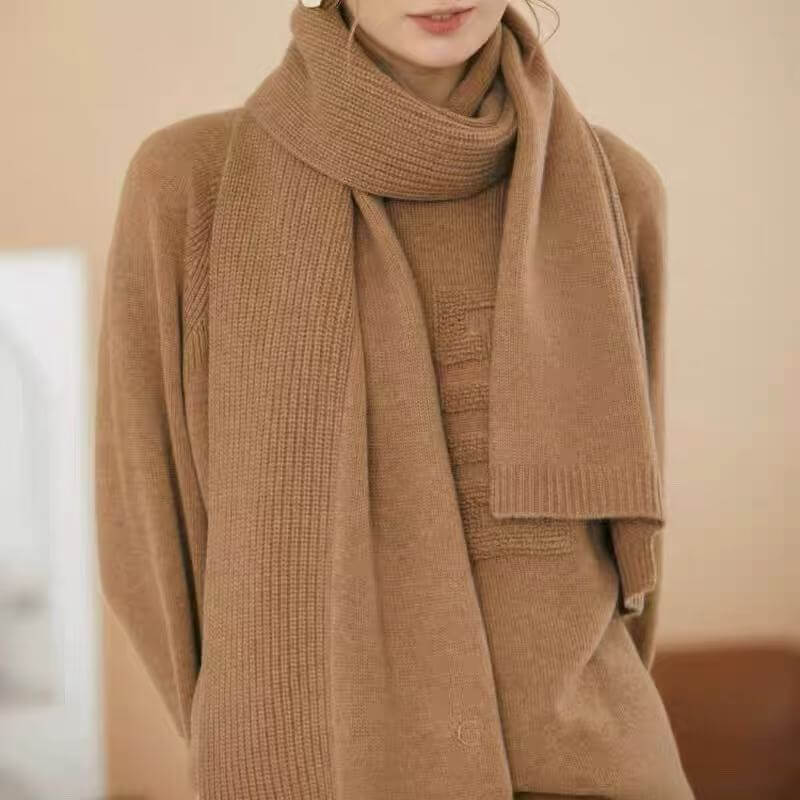 Elegant long cashmere scarf 180x28cm draped styling,premium cashmere gifts,women’s cold weather accessories