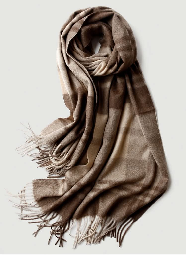 plaid cashmere scarf shawl wrap