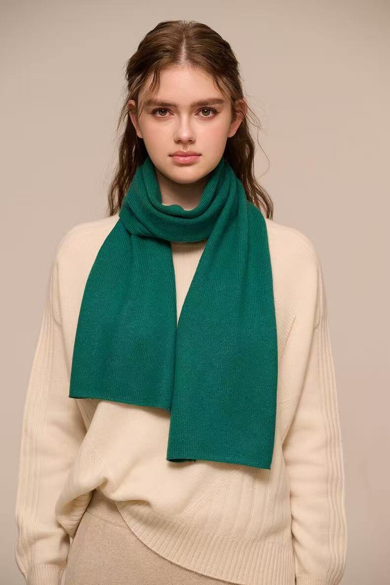 	unisex 100% cashmere small scarf lightweight soft winter scarf