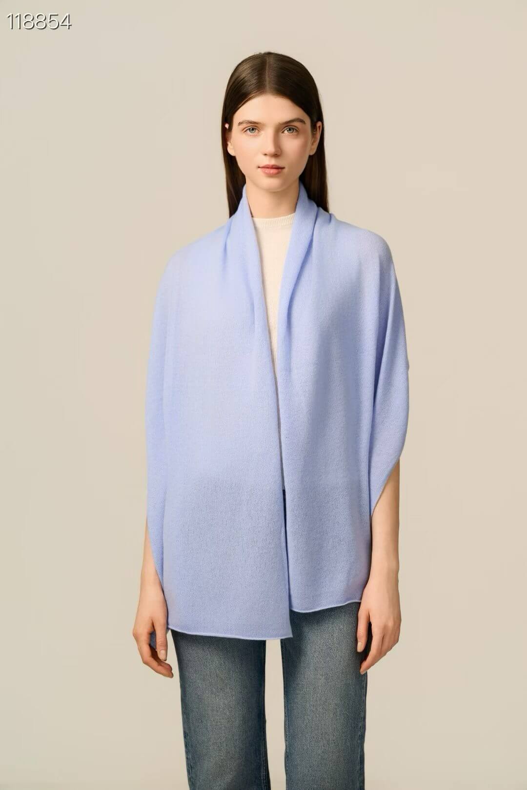 Solid color 100% cashmere shawl for women, elegant oversized cashmere wrap for everyday layering