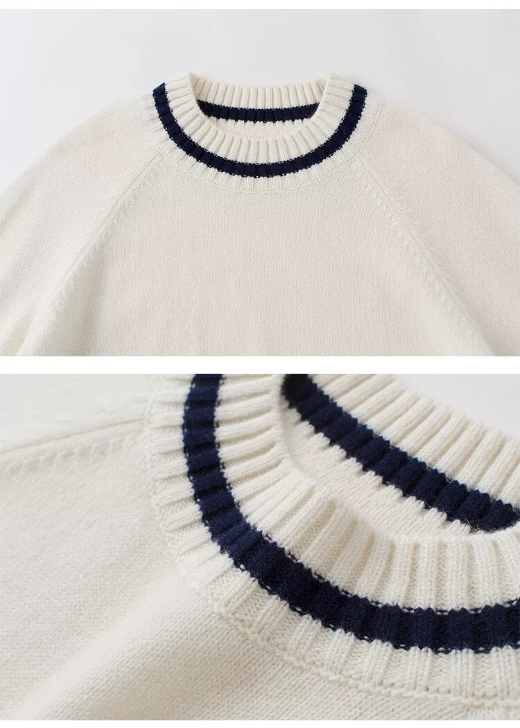 Loose Fit women's cashmere crew neck sweater